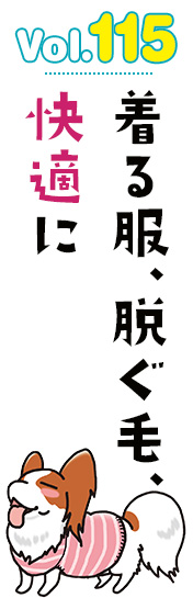 着る服、脱ぐ毛、快適に