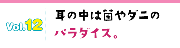 耳の中は菌やダニのパラダイス。