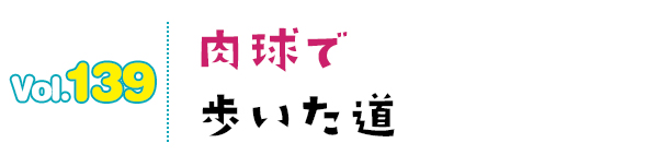 肉球で歩いた道