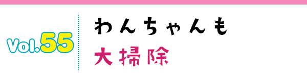 わんちゃんも大掃除