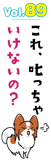 これ、叱っちゃいけないの?