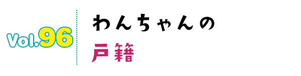 わんちゃんの戸籍