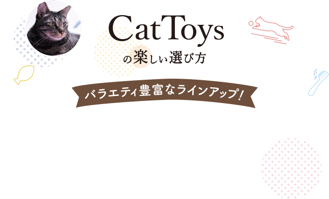 catToysの楽しい遊び方 バラエティ豊富なラインアップ