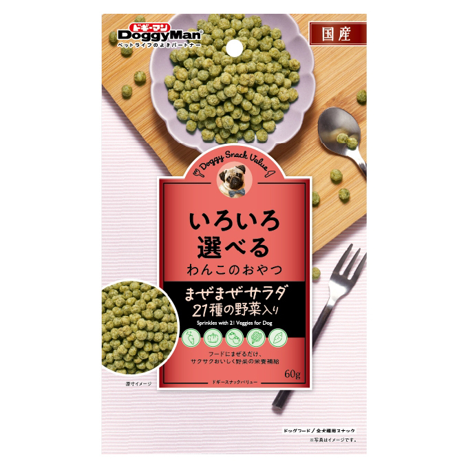 ドギースナック　バリュー<br>まぜまぜサラダ ２１種の野菜入り