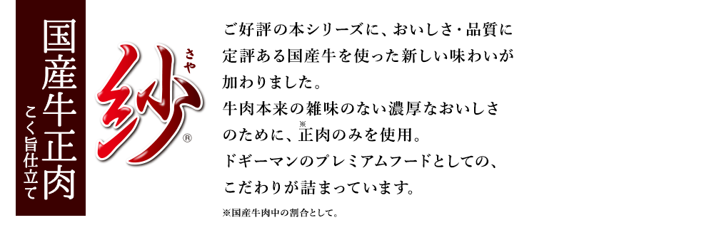 紗 国産牛正肉